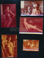 cca 1980 Vegyes erotikus fotó, 5 db, 6x4 cm és 6x9 cm közötti méretben