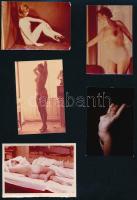 cca 1980 Vegyes erotikus fotó, 5 db, 6x9 cm és 7x10 cm közötti méretben