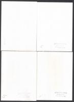 cca 1970 Armuth Iván (1929-1992) 12 db divatfotója, a hátoldalak pecsétekkel jelzettek, 17x13 cm