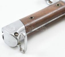 95/31M Mannlicher tiszti krómozott bajonett FGY gyártói jelzéssel hüvellyel, papuccsal, szép állapot...