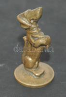 Antik kutyaalakú monogramos pecsétnyomó rézből