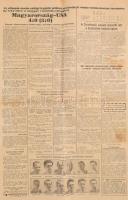 1952 Népsport 1952. augusztus 3. VIII. évf. 158. száma: Benne a Helsinki olimpia híreivel, a címlapo...