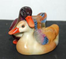 1950 Kézzel festett Herendi jelzéssel ellátott kacsapár, hibátlan állapotban