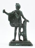 Aszklépiosz a gyógyítás istene. Bronz szobor, patinával 10 cm