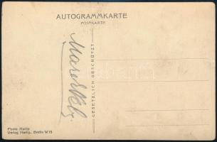 Marek Weber (1888-1964) német hegedűművész autográf dedikációval ellátott lapja. / German violinist ...