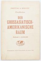 cca 1942 Der Grossasiatisch-Amerikanische Raum - Világtérkép 95x62 cm