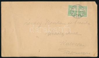 1912 Litografált menükártya, aláírásokkal, törésnyommal. 21 cm