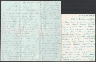 1944-1945 Budapest ostroma 11 db magánlevél az ostrom napjairól tudósító sorokkal kézzel írva összesen kb 25 oldal