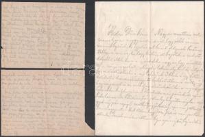 1944-1945 Budapest ostroma 11 db magánlevél az ostrom napjairól tudósító sorokkal kézzel írva összes...