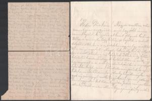 1944-1945 Budapest ostroma 11 db magánlevél az ostrom napjairól tudósító sorokkal kézzel írva összes...