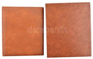 Képeslap album 148 férőhellyel, kemény fedeles tokban / Postcard album for 148 postcards, in hard co...