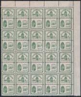 1946 Számlailleték bélyeg 500P 20 párt tartalmazó összefüggés (18.000)