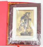 Kínai ajándék a milleniumra. Gravírozott kép, keretben, díszdobozban 20x26 cm