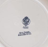 1 db süteményes tányér, fajansz, Brown-Westhead, Moore & Co. (BWM) Nagy Britannia, Cauldon Place...