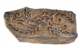 6 db kékfestő minta nyomó és 1 db simító