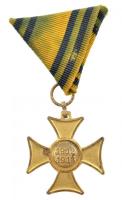 1913. Mozgósítási Kereszt / 1912-1913-as Emlékkereszt Br kitüntetés eredeti mellszalagon T:2 Hungary 1913. Commemorative Cross, 1912-1913 Br decoration with original ribbon C:XF NMK 275.