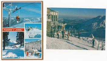 17 db MODERN Magas Tátra képeslap / 17 modern Vysoké Tatry postcards (High Tatras)