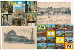 BÉCS - 14 db főleg modern képeslap / WIEN (VIENNA) - 14 mostly modern postcards