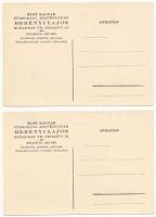 Berényi Lajos Első Magyar Tűzzománc Jelvéngyár reklám. Budapest, Holló utca 14. - 5 db képeslap