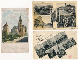 Kassa, Kosice; - 10 db régi képeslap / 10 pre-1945 postcards