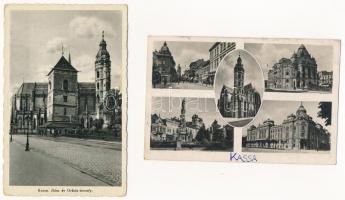 Kassa, Kosice; - 7 db régi képeslap (egy országzászlós) / 7 pre-1945 postcards