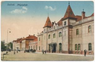 1940 Szolnok, pályaudvar, vasútállomás (fa)