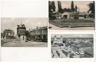 36 db MODERN magyar fekete-fehér retro város képeslap / 36 modern Hungarian black and white town-view postcards