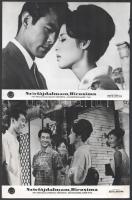 cca 1959 ,,Szívfájdalmam, Hirosima" című japán film jelenetei és szereplői, 7 db vintage produk...