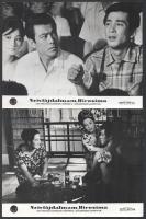 cca 1959 ,,Szívfájdalmam, Hirosima" című japán film jelenetei és szereplői, 7 db vintage produk...