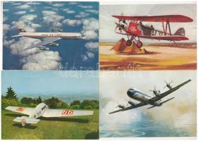 21 db MODERN motívum képeslap: repülők / 21 modern motive postcards: airplanes, aircrafts
