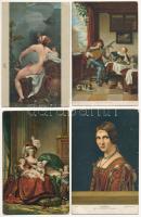 6 db RÉGI Stengel litho képeslap vegyes minőségben / 6 pre-1945 Stengel litho postcards in mixed quality