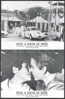 cca 1968 ,,Kicsi a kocsi, de erős" című amerikai filmvígjáték jelenetei és szereplői, 9 db prod...