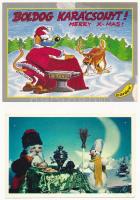MIKULÁS - 18 db MODERN motívum képeslap / Saint Nicholas - 18 modern motive postcards