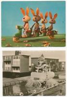 15 db MODERN motívum képeslap: mese, báb és rajzfilm / 15 modern motive postcards, cartoons, puppet ...