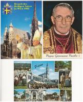 16 db MODERN vallásos motívum képeslap és fotó: pápák / 16 modern religious motive postcards and photos: popes