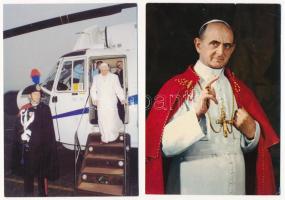 16 db MODERN vallásos motívum képeslap és fotó: pápák / 16 modern religious motive postcards and pho...