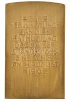 Ausztria 1910. "Az Ischlben lévő Ferenc József-szobor leleplezésének emlékére" kétoldalas ...