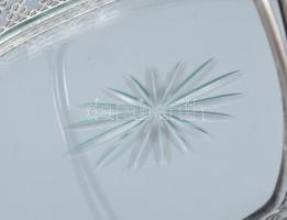 Ezüst (Ag) Art Deco kínáló, jelzett, nettó: 228 g. , 28,5x19x19 cm