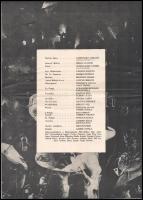 1974 Sütő András: Szervét Mihály c. darabja bemutatójának programfüzete hajtva