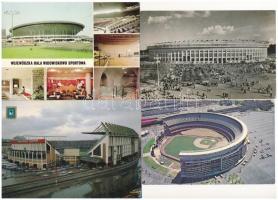 STADIONOK - 6 db modern sport képeslap / STADIUMS - 6 modern sport postcards