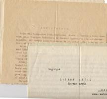 Magyarország 1932 Párbaj jegyzőköny + hozzá kapcsolódó iratok