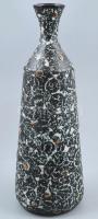 Retró kerámia váza, jelzés nélkül, hibátlan, m: 36 cm