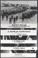 cca 1988 előtt, külföldön készült filmek egy-egy jelenete, 11 db vintage produkciós filmfotó, a hasz...