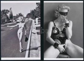cca 1988 előtt készült szexis felvételek Madonnáról, 2 db fotó, mai nagyítás, egy műgyűjtő hagyatékából, 15x10 cm