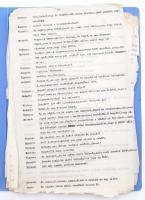 cca 1950 Vaszary János (1899-1963) Kölcsönadott élet c. novellájának 12 oldalas + Ismeretlen című da...