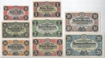 Zalaegerszeg / hadifogolytábor 1916. augusztus 15. 10f-20K (8xklf) arab sorozat és sorszámmal, az eg...