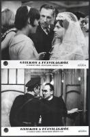 cca 1968 ,,Gyilkos a túlvilágról" című csehszlovák bűnügyi film jelenetei és szereplői, 11 db v...