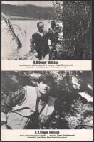 cca 1981 ,,D. B. Cooper üldözése" című amerikai film jelenetei és szereplői, 9 db produkciós fi...