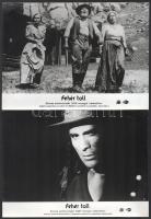 cca 1983 ,,Fehér Toll" című NDK - mongol westernfilm jelenetei és szereplői, 6 db vintage produ...