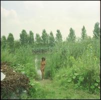 cca 1992 előtt készült akt felvételek, 13 db vintage NEGATÍV Menesdorfer Lajos budapesti fotóművész ...